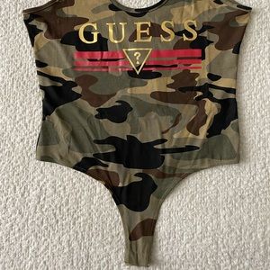 Camouflage Print Bodysuit